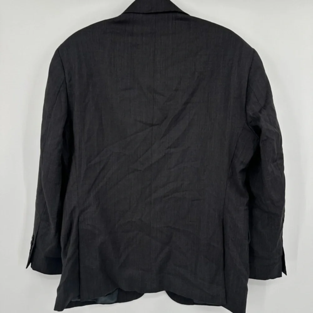 Prada Men's Dark Charcoal Two-Button Blazer
